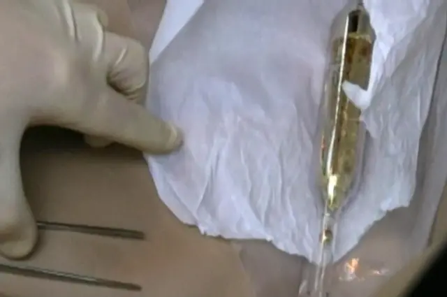 Amostra de césio radioativo apreendida na Moldávia